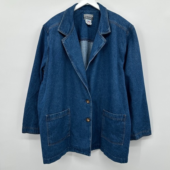 Vintage Y2K Rocky Mountain Denim Jacket Size 4X Barn Chore Grunge Slouchy‎ USA - Picture 1 of 14